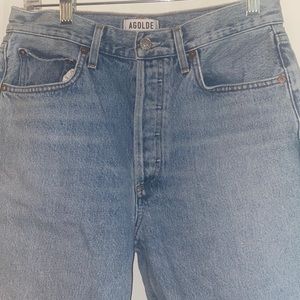 Agolde Los Angeles light blue, high-rise button up jeans